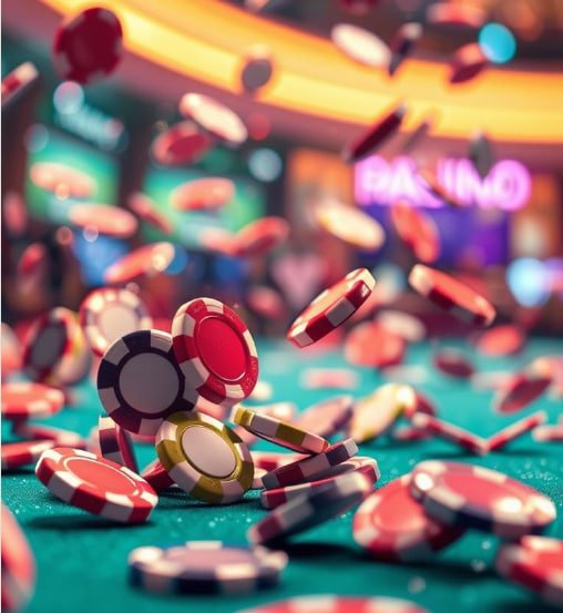 Permainan slot online berwarna cerah dengan tema bonus
